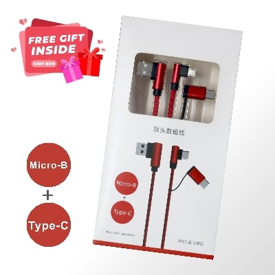 Picture of 2 in 1 Micro Type B And Type C Fast Charging Cable And Data Cable