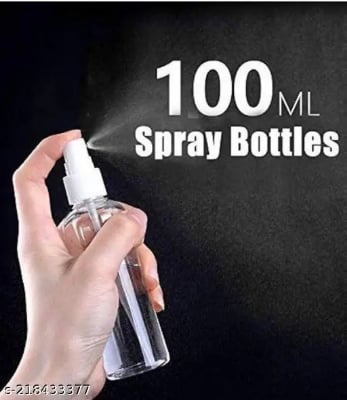 Picture of eakproof Spray Bottles Adjustable Nozzle for Fine Mist & Jet Stream Premium Refillable Plastic Bottles for Hair Styling, Plant Misting, Cleaning Solutions (Clear)