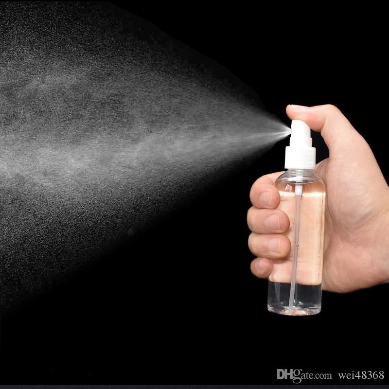 Picture of eakproof Spray Bottles Adjustable Nozzle for Fine Mist & Jet Stream Premium Refillable Plastic Bottles for Hair Styling, Plant Misting, Cleaning Solutions (Clear)