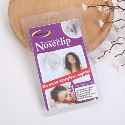 Picture of নাক ডাকা সমস্যার সমাধান,Nose Clip Silicone Magnetic Anti Snore-Multicolor