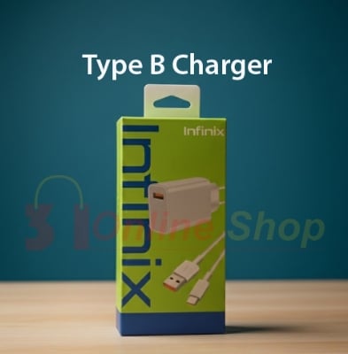Picture of Infinix 33W Type-B Fast Charger Premium Quality With Fast Charging Data Cable