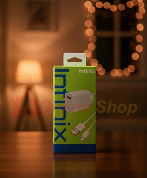 Picture of Infinix 33W Type-B Fast Charger Premium Quality With Fast Charging Data Cable