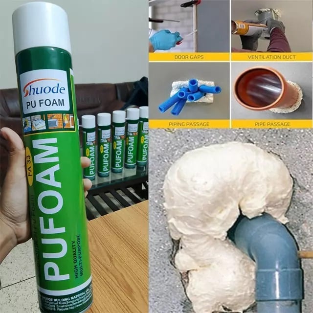Picture of New PU Foam Spray 750ml PU Spray Expanding Foam Spray  Sealant Expanding Foam Filling Wall Gaps Spray