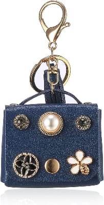 Picture of Key Chain Charm Headphone Bag For Apple Airpods Pro and pro 2nd Gen, joyroom T03s Pro cover, Airpods 4 Pro2 3 2and1 Headphone Bag Wallet PU Leather Keychain (Headphone not included)