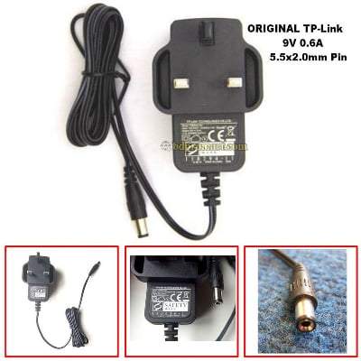 Picture of ‎Wifi Adapter 9V, 12v 0.6A 5.4W Adapter Power Supply Charger for Router, onu, CCTV camera - Tp link Multi Plug Adapter