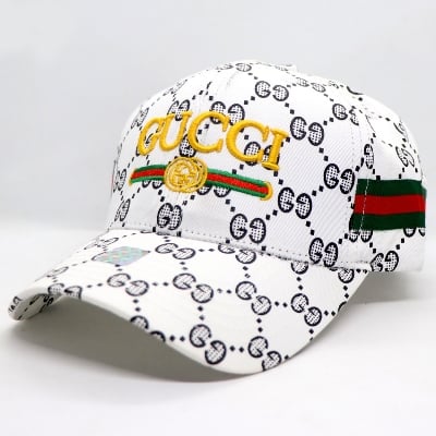 Picture of New Styles White Embroidery logo Cotton Visor Cap-One Size
