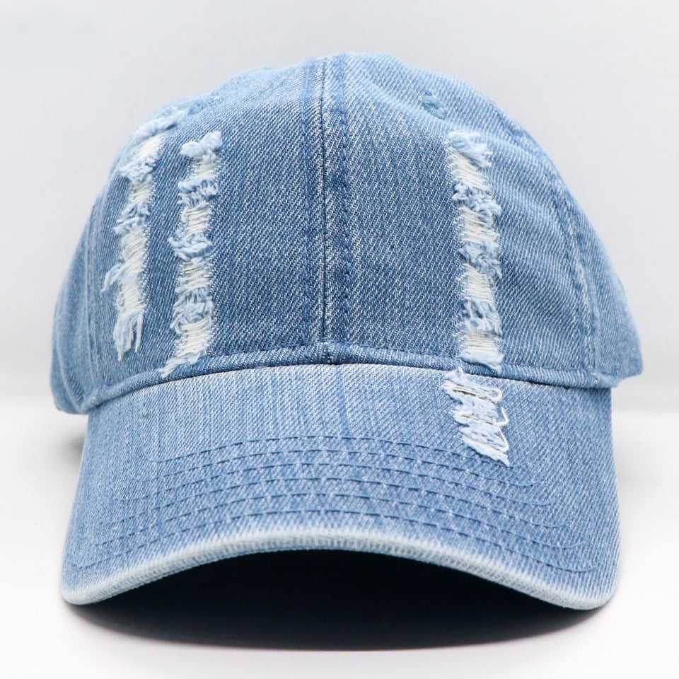 Picture of Vintage Washed Denim Distressed Dad Hats Adjustable Baseball Caps for Men Women-One Size
