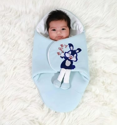 Picture of New WarmNest Soft Newborn Baby Wrap Blankets Baby Sleeping Bag Envelope For Newborn Sleepsack 100% Cotton thicken Cocoon for baby 0-8 Months Baby Jumpsuit Blanket