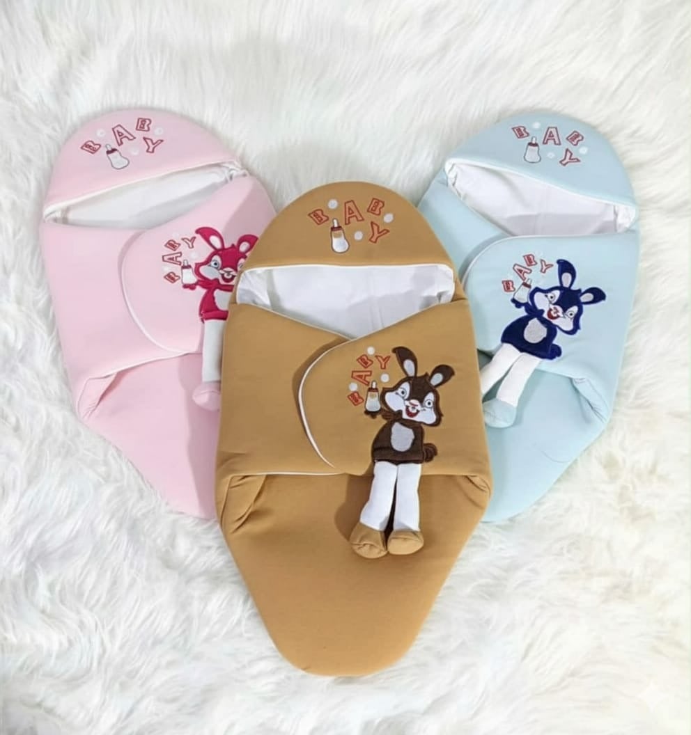 Picture of New WarmNest Soft Newborn Baby Wrap Blankets Baby Sleeping Bag Envelope For Newborn Sleepsack 100% Cotton thicken Cocoon for baby 0-8 Months Baby Jumpsuit Blanket