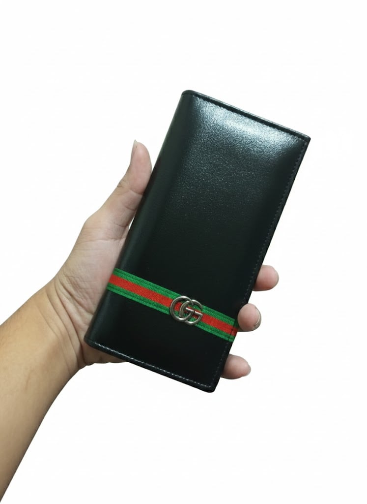 Picture of New Wallet Men Wallets Fashion Long Wallet PU Leather Long Wallet Business Wallets Men's Splicing Two Fold Ultra-thin Long Wallet Travel Purses Coin Pouch ID Credit Cards Holders