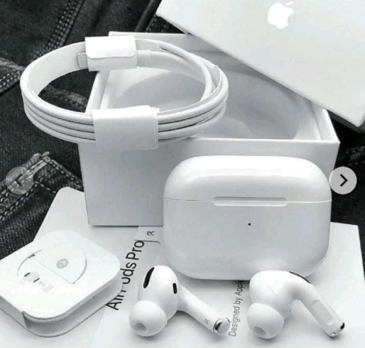 Picture of AirPods Pro 2nd genaration Made in Dubai Wireless Charging Bluetooth Earbuds