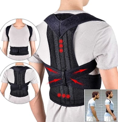Picture of Back Posture Corrector Back Pain Relief Belt Spine Waist Support Correction Straps Posture Belt