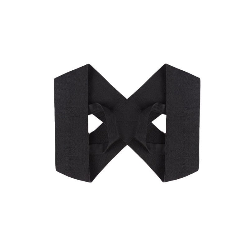Picture of 【Popular Categories】 Back Brace Posture Corrector Belt Lumbar Shoulder Support Breathable Elastic Back Posture Correction Back Spine Orthopedic Brace BOYUAN-Black