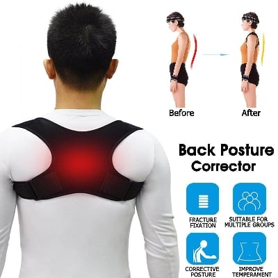 Picture of Custom Design Shoulder Clavicle Postural Posture Correction Adjustable Back Corrector Belt/ Backpain Support Belt