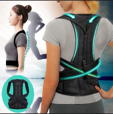 Picture of New Back Brace Posture Corrector for Women and Men Upper Back Support Pain Relief Improve Bad Posture Clavicle Spine Corrector