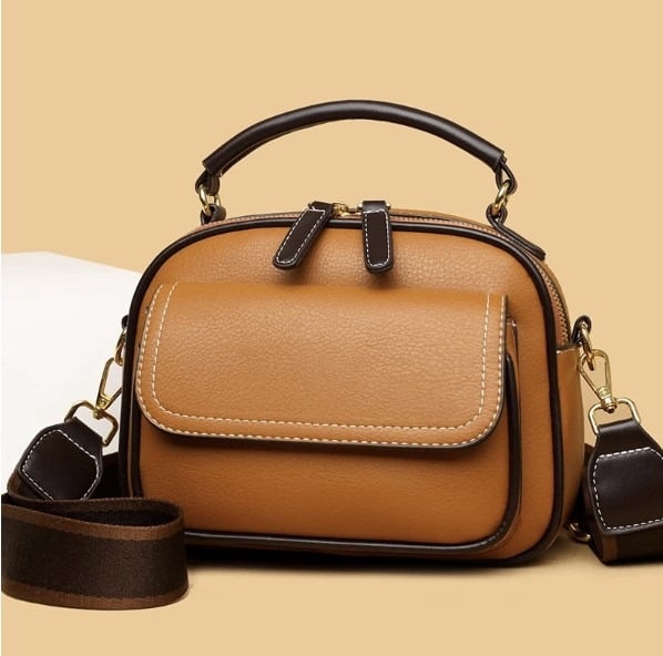 Picture of Canvas Tote Bag for Women with Zipper Closure & Individual Compartments for Work College for Teacher & Nurse
