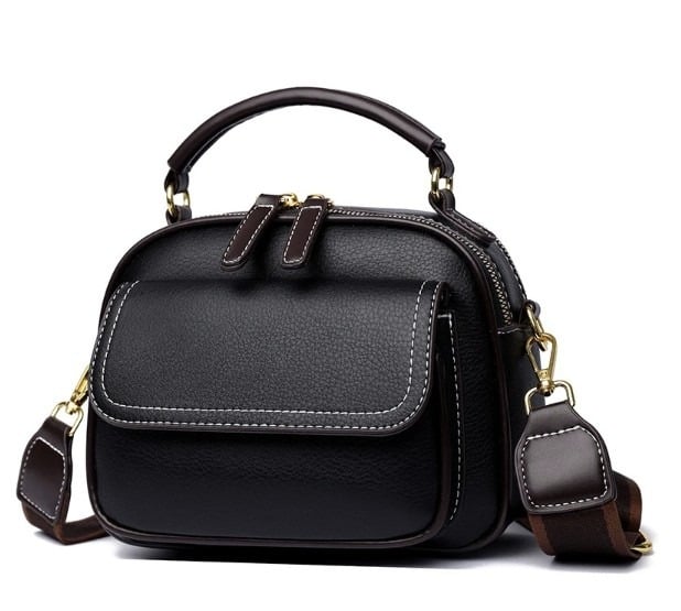 Picture of Canvas Tote Bag for Women with Zipper Closure & Individual Compartments for Work College for Teacher & Nurse