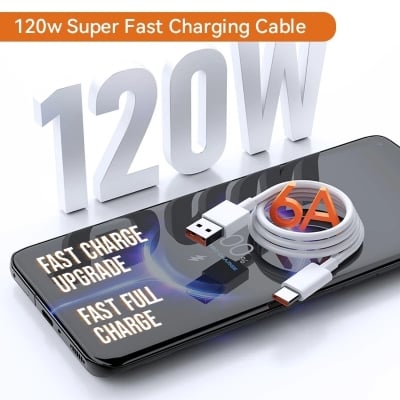 Picture of For Mi Xiaomi Original 120W Xiaomi Cable Charger 120W Hypercharge USB Type C Fast Charging Cable for Xiaomi 17 15 14 13 12 14t 13t 12t 12s Pro Lite Redmi Note K80 K70 K60 11 11s Plus Poco X6 X5