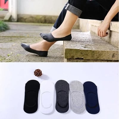 Picture of 2 Pair Premium Quality Loafer Socks for Men-Multicolor