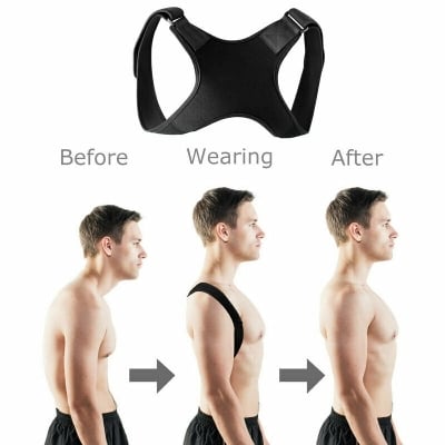 Picture of Adjustable Back Posture Corrector Shoulder Straight Support Brace Belt For Men And Women