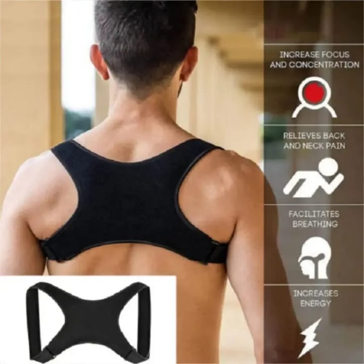 Picture of Adjustable Back Posture Corrector Shoulder Straight Support Brace Belt For Men And Women