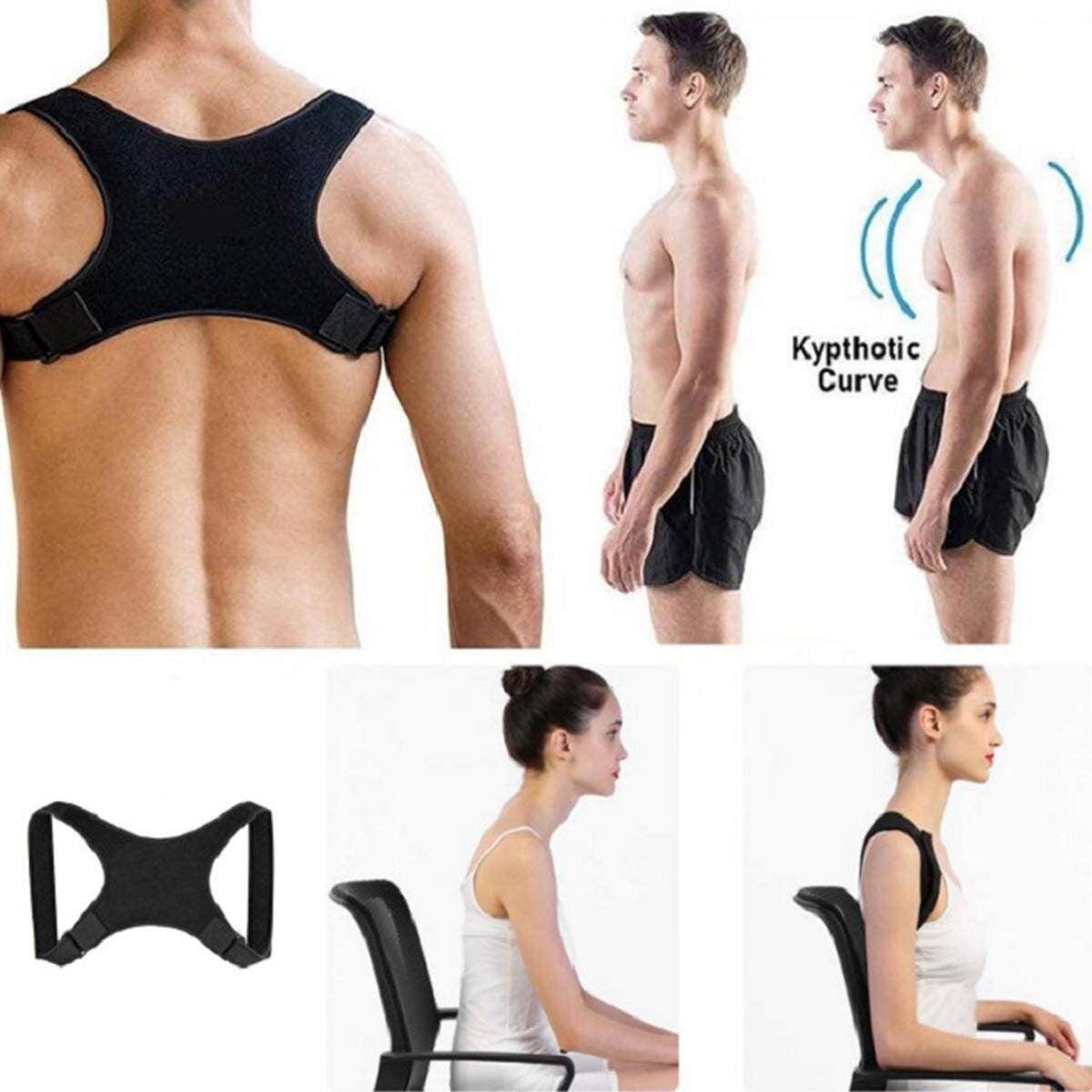 Picture of Adjustable Back Posture Corrector Shoulder Straight Support Brace Belt For Men And Women