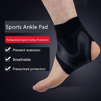 Picture of Plantar X Wrap Ankle Brace Support Compression Sleeve Elastic Plantar Fasciitis Pain Relief Foot Bandage Protective Wrap Sports Socks