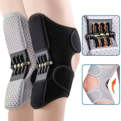 Picture of Knee Pads Joint Support Breathable Anti-Slip Power Lift Knee Booster Walking Knee Support Booster,3spring
