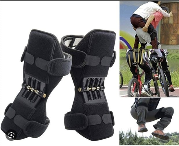 Picture of Knee Pads Joint Support Breathable Anti-Slip Power Lift Knee Booster Walking Knee Support Booster,3spring