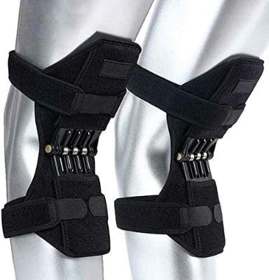 Picture of Knee Pads Joint Support Breathable Anti-Slip Power Lift Knee Booster Walking Knee Support Booster,3spring
