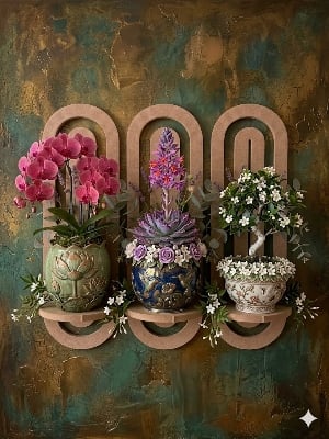 Picture of Wooden Arched Wall Mounted  Shelf - Boho Decor Floating Shelves Book Display Rainbow Shelf for Home Bedroom Living Room Nursery Office Showpiece Stand,  Flower Stand, Flower pot holder