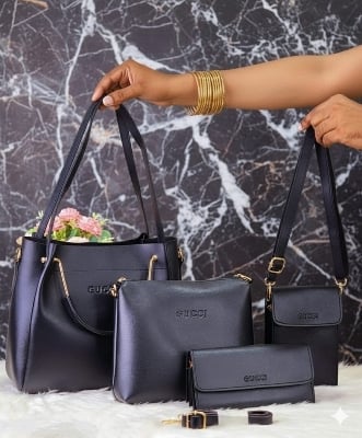 Picture of New Fashion Ladies Pattern Leather Shoulder Bags Crossbody Bags Women Bag Set Purse PU Crossbody Bag 4Pcs