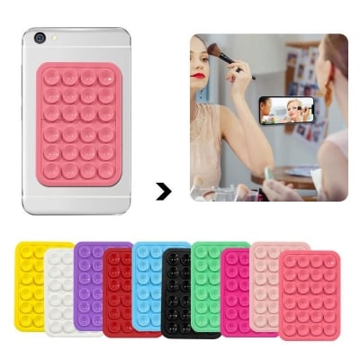 Picture of Strong Grip Silicone Phone Holder – Adhesive Suction Mount, Anti-Slip Hands-Free Stand | Multicolor-Multicolor