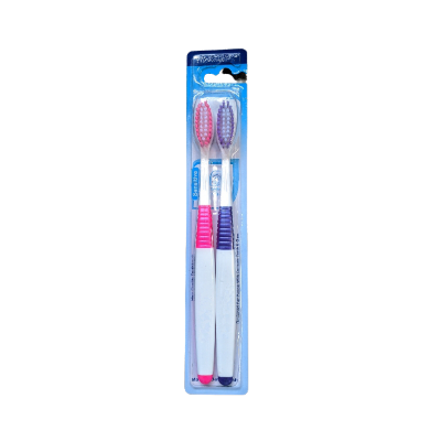 Picture of Sensitive Tooth Brush Oral Cleaning Soft Tooth Brush-2Pieces-Multicolor