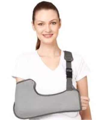 Picture of Taiba Arm Sling Pouch For Fracture Support For Arm Movement For Men & Women Immobilization Support for both hand