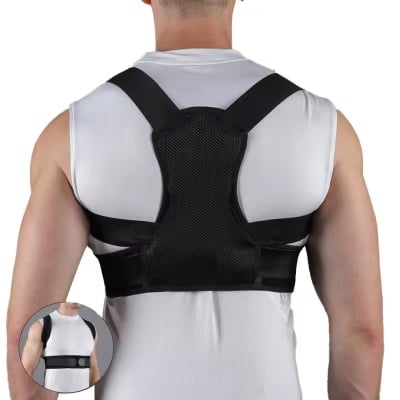 Picture of New Sports Back Stretch Fixation Back Brace Posture Corrector Guard Body Compression Posture Corrector Belt