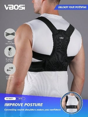 Picture of New Sports Back Stretch Fixation Back Brace Posture Corrector Guard Body Compression Posture Corrector Belt