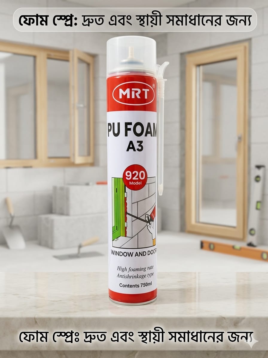 Picture of Best Quality MRT PU Foam Polyurethane Waterproof Expanding Spray Waterproof Sealant-750 ML