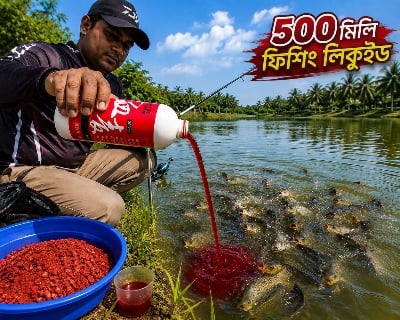 Picture of New Fishing Liquid, Red 40 Fishing Liquid, 500ml Red Worm Concentrate Liquid, Red Ink Fishing Liquid, Strong Fish Attractant Concentrated Red Worm Liquid Bait Additive-Multicolor 