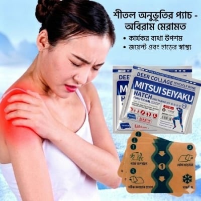 Picture of Pain Relief Patch, DRMITSUI Patches for Back, Neck, Shoulder and Knee Discomfort, Up to 8 Hour Comfort, Flexible Patch for Muscle and Joint