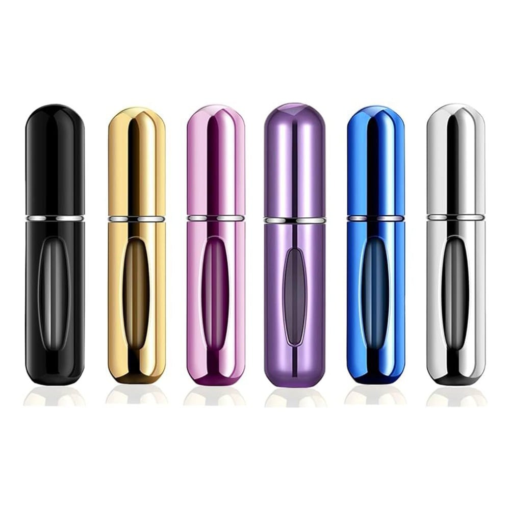 Picture of Mini Refillable Perfume Bottle Spray Aluminum 5ml Travel Atomizer Multicolor-Multicolor 