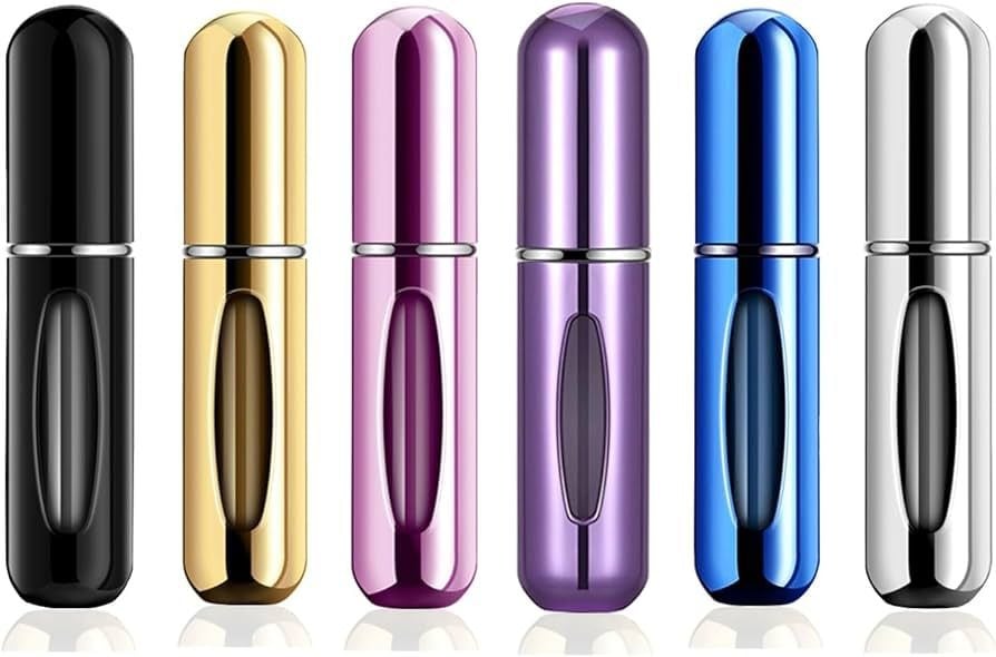 Picture of Mini Refillable Perfume Bottle Spray Aluminum 5ml Travel Atomizer Multicolor-Multicolor 