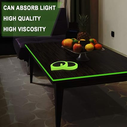 Picture of YX Luminous Fluorescent Night Self-adhesive Glow In The Dark Sticker Tape Safety Security Home Decoration Warning Adhesive Tape-Multicolor 