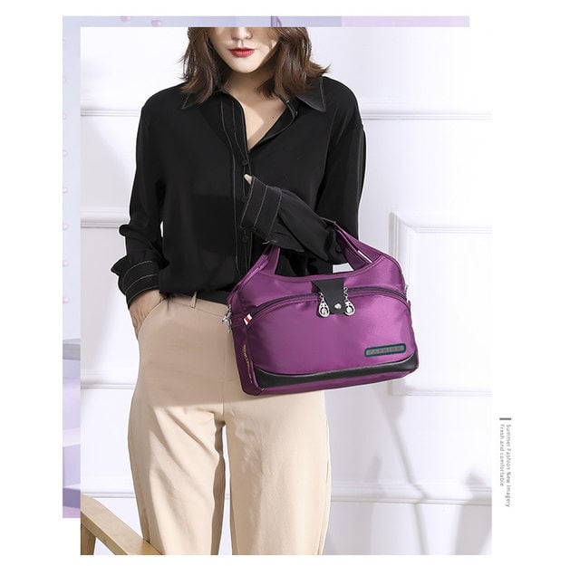 Picture of New Women's Crossbody Bag Multi-functional Popular Printed Shoulder Bag Lightweight Nylon Messenger Bag-Random Color