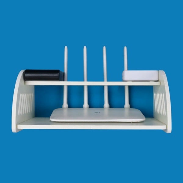 Picture of New Design Wifi Router Stand Shelf Set-Top Box Holder Living Room Storage Holder 1pc Stand, Mobile Stand, Router, bathroom accessories,  bathroom accessories corner rack,  bathroom self, flower stand, flower stand rack, wifi rack-Multicolor-3 Layer Stand