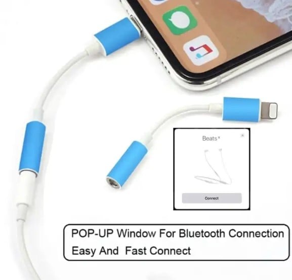 Picture of iphone converter headphone.3.5mm Earphone Jack aux Audio Adapter for Iphone converter-Multicolor