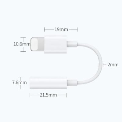Picture of iphone converter headphone.3.5mm Earphone Jack aux Audio Adapter for Iphone converter-Multicolor
