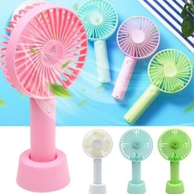 Picture of Usb Charging Portable Handheld Electric Rechargeable Fan Mini Fan - Charger Fan - Hand Fan Multicolor-Multicolor