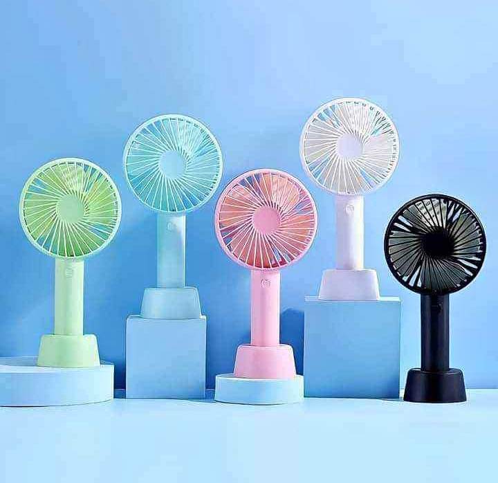 Picture of Usb Charging Portable Handheld Electric Rechargeable Fan Mini Fan - Charger Fan - Hand Fan Multicolor-Multicolor