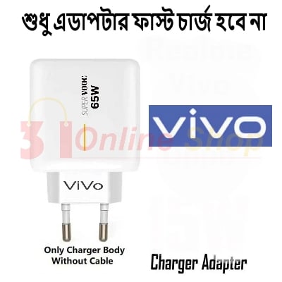 Picture of Vivo 65W Not Fast Charging Adapter-Multicolor